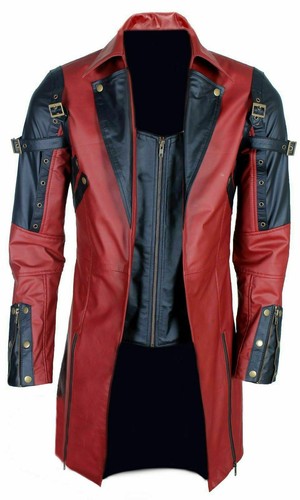 Mens steampunk black red real - mens,