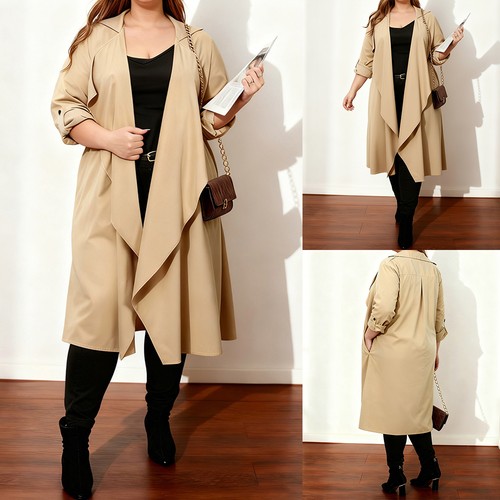 Plus size women waterfall - women,