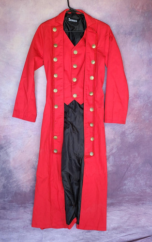 Darkrock gothic red overcoat - darkrock,